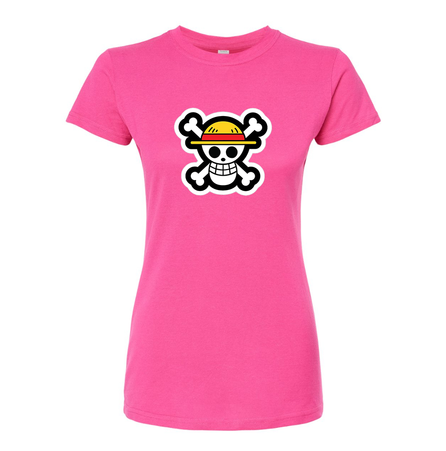 Women’s Straw Hat  Yogurt  Round Neck T-Shirt